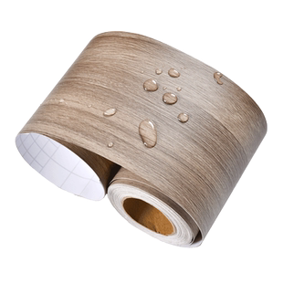 木纹贴纸自粘踢脚线防水门窗边框包边家具翻新贴腰线地脚线装饰