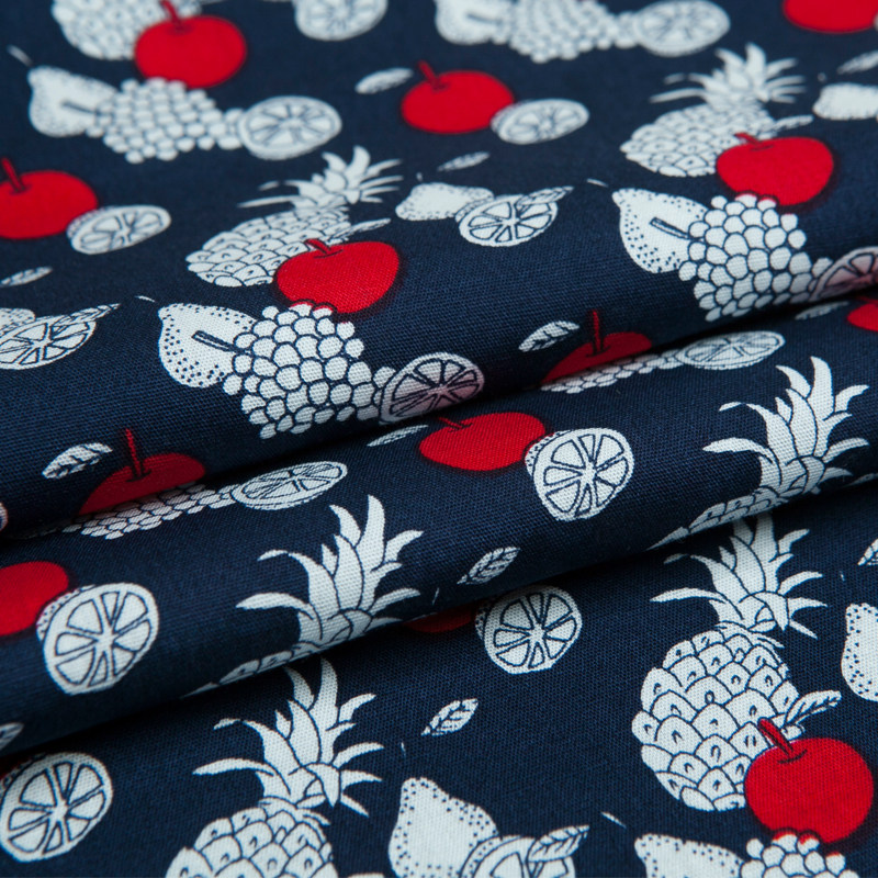 夏季薄款服装面料透气舒适菠萝印花棉布水果缤纷 棉布布料吸|ruв категории домашний ткань, ткань/ткань/ручной diy ткани ткани - от Buy2taobao.com для оказания профессиональной услуги покупки агента Taobao