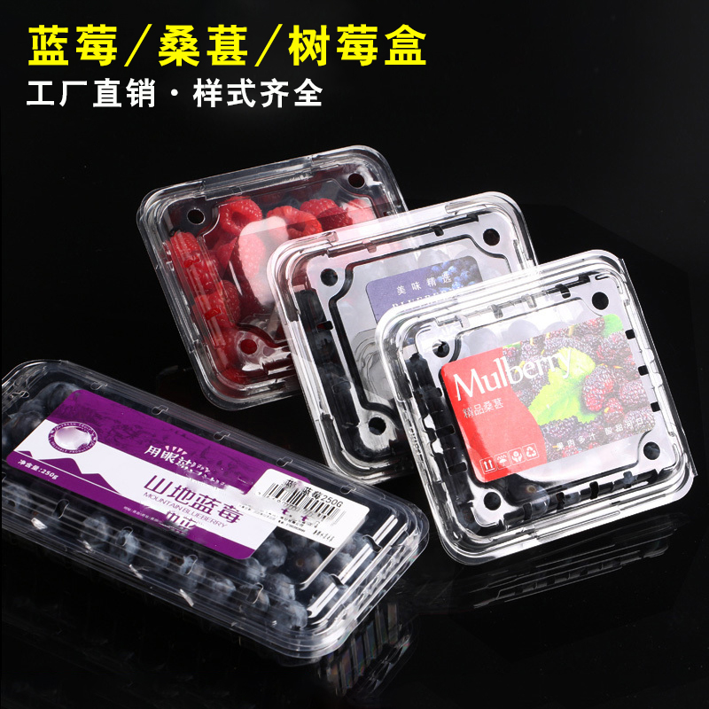 现货速发蓝莓盒枸杞树莓打包盒