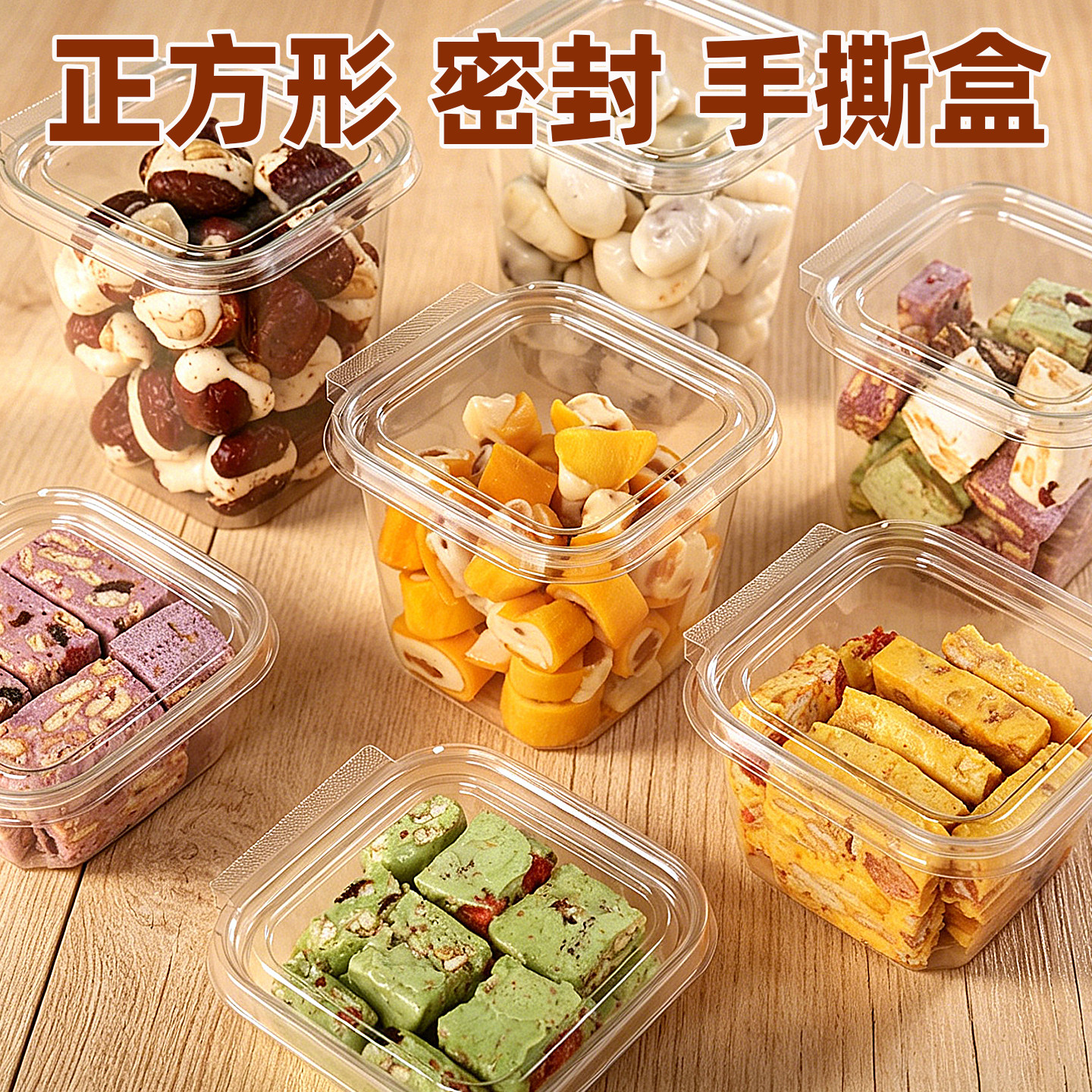 一次性加厚果脯肉脯包装盒食品盒