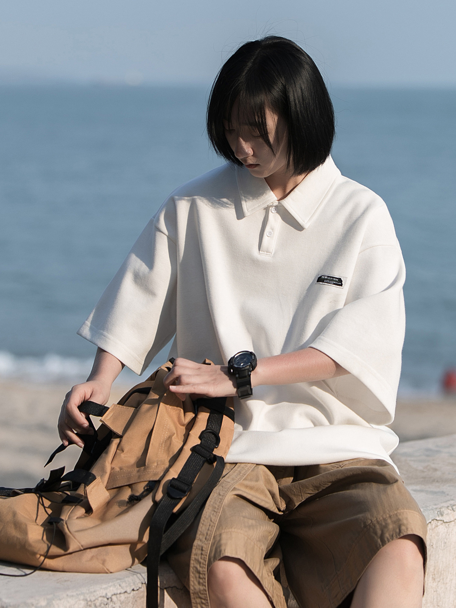 2024夏季新款polo衫短袖T恤250克A336-DX73-P48-限价68（纯棉）,男装Polo衫,电商A336