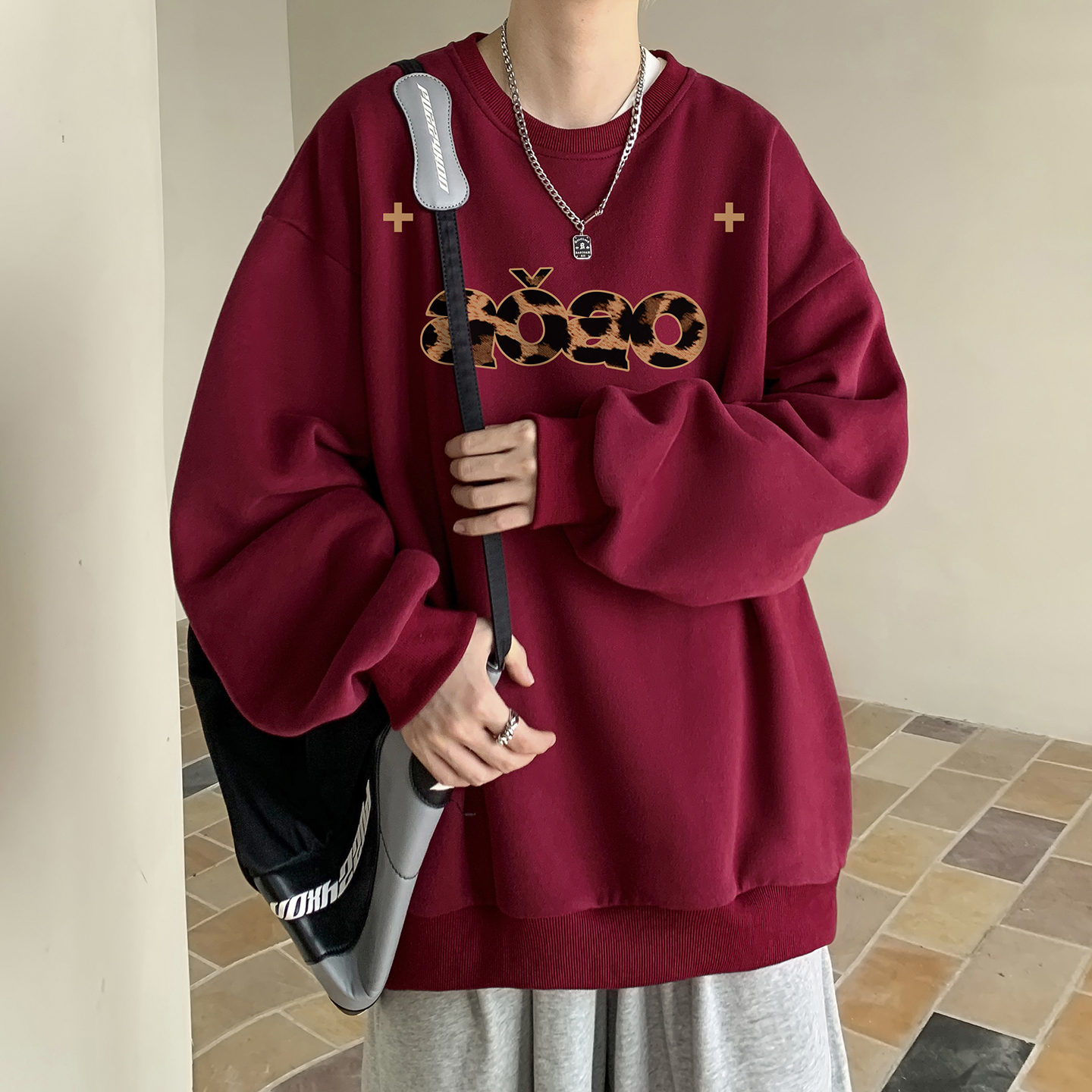 圆领卫衣A336-THYL0279-P48-限价68加绒THYL0279JR-P58-限价78，男装卫衣，电商A336