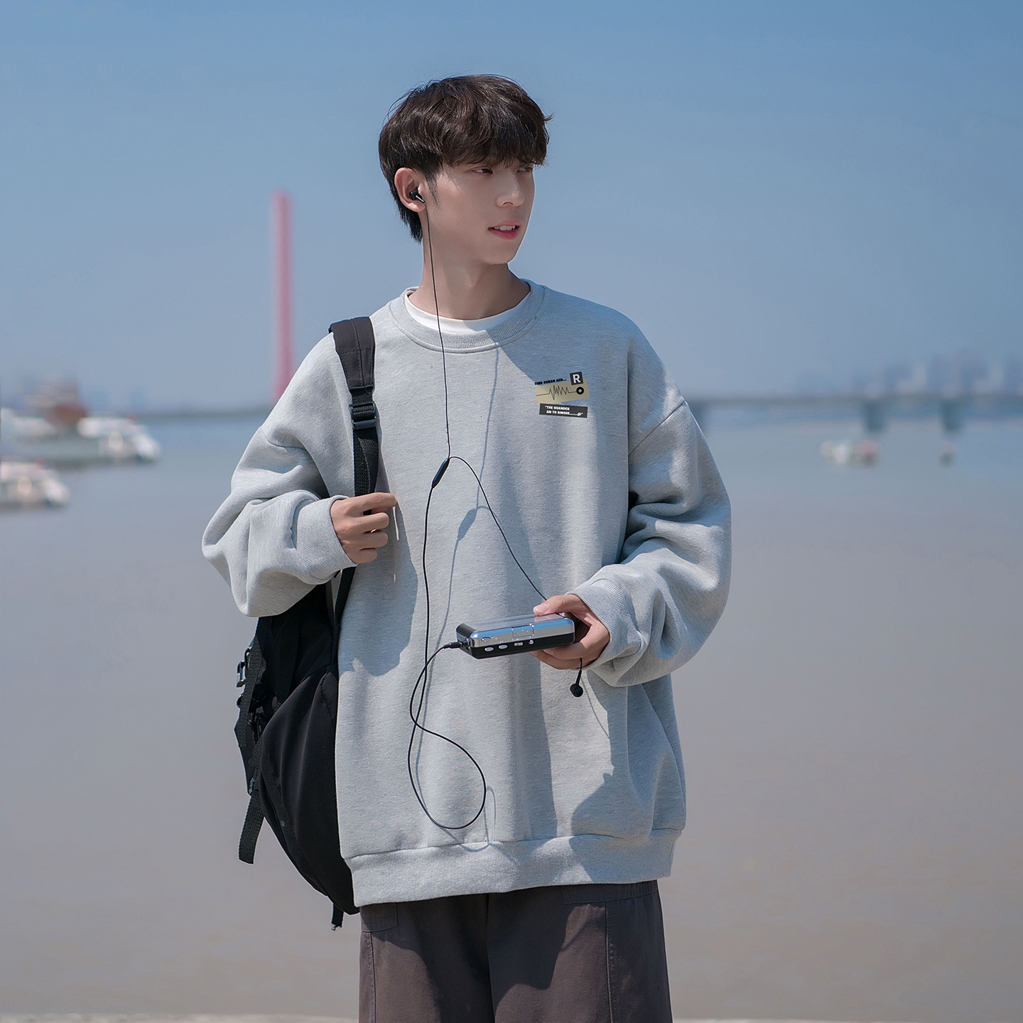 圆领卫衣A336-THYL0225-P48-限价68加绒THYL0225JR-P58-限价78，男装卫衣，电商A336