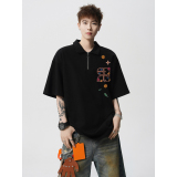 2025夏季新款立领短袖T恤A336-THLLDX0026-P48-限价68（纯棉），商品下架区，电商A336