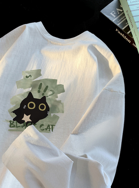 2025秋季新款印花长袖T恤 A336-THCT0530-P38-限价48（纯棉）