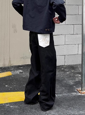 A336-K1206-特P35 牛仔裤男高级感复古老钱风cleanfit裤子