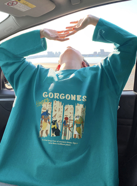 2025秋冬新款印花长袖T恤 A336-THCT0510-P38-限价48 （纯棉）