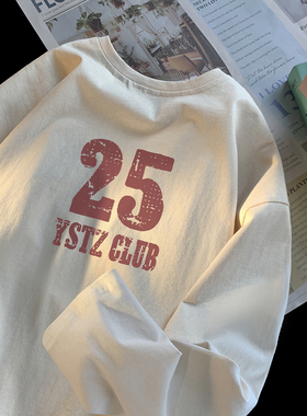 2025秋季新款印花长袖T恤 A336-THCT0529-P38-限价48（纯棉）