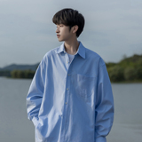 222秋冬新款纯色长袖衬衫A336-AZ1092-P55-限价68(100聚脂钎维)，男装衬衫，电商A336