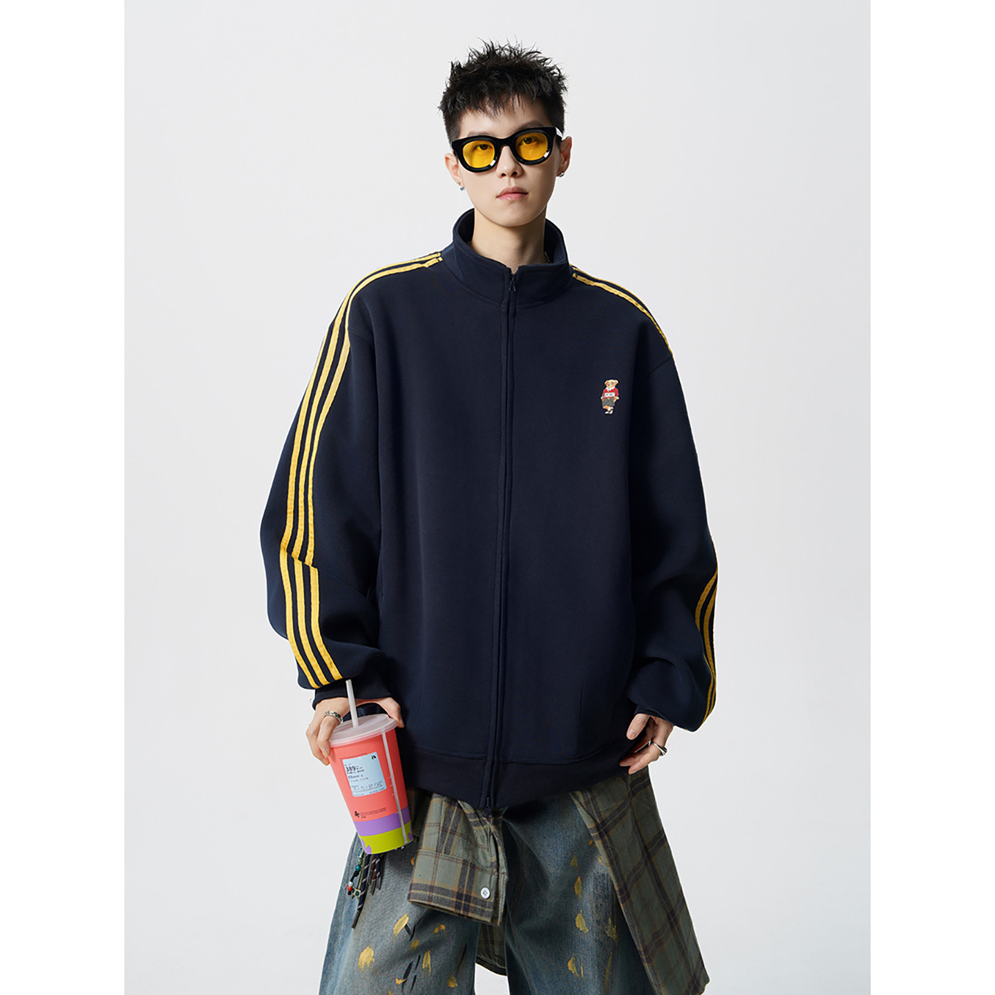 2025开衫卫衣420克华棉A336-RIWY029-特P70（60%棉40%聚酯纤维）,男装卫衣,电商A336
