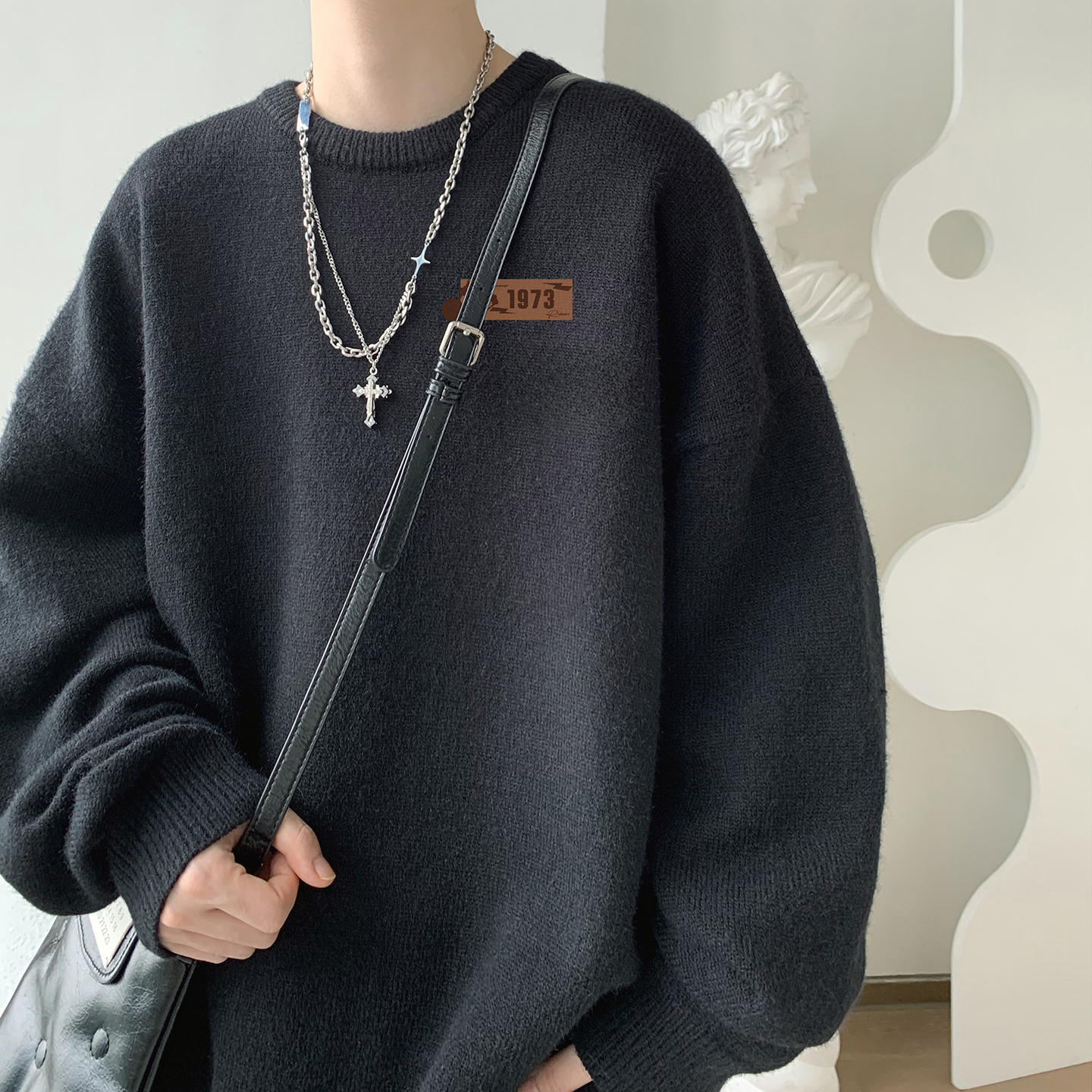 圆领毛衣A336-THYLMY0453-P58-限价78（27聚酯纤维31锦纶42睛纶，男装针织衫/毛衣，电商A336