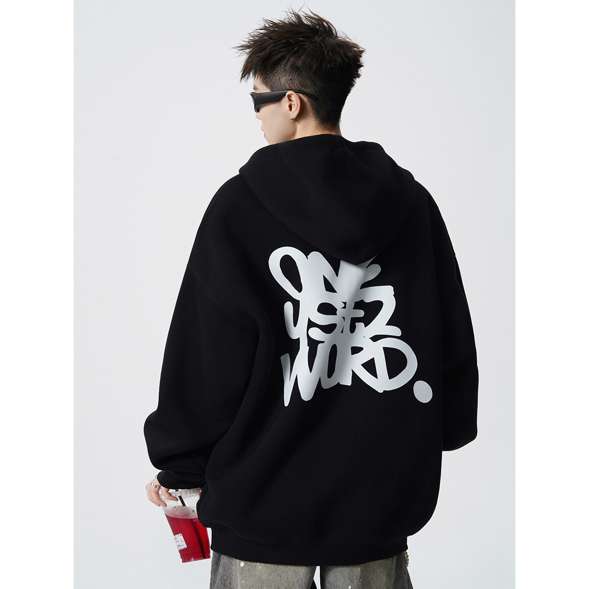 2025开衫卫衣420克华棉A336-RIWY033-特P55（60%棉40%聚酯纤维）,男装卫衣,电商A336