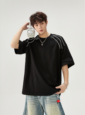 2025夏季新款短袖T恤A336- YLDX0001-P48-限价68 （纯棉）