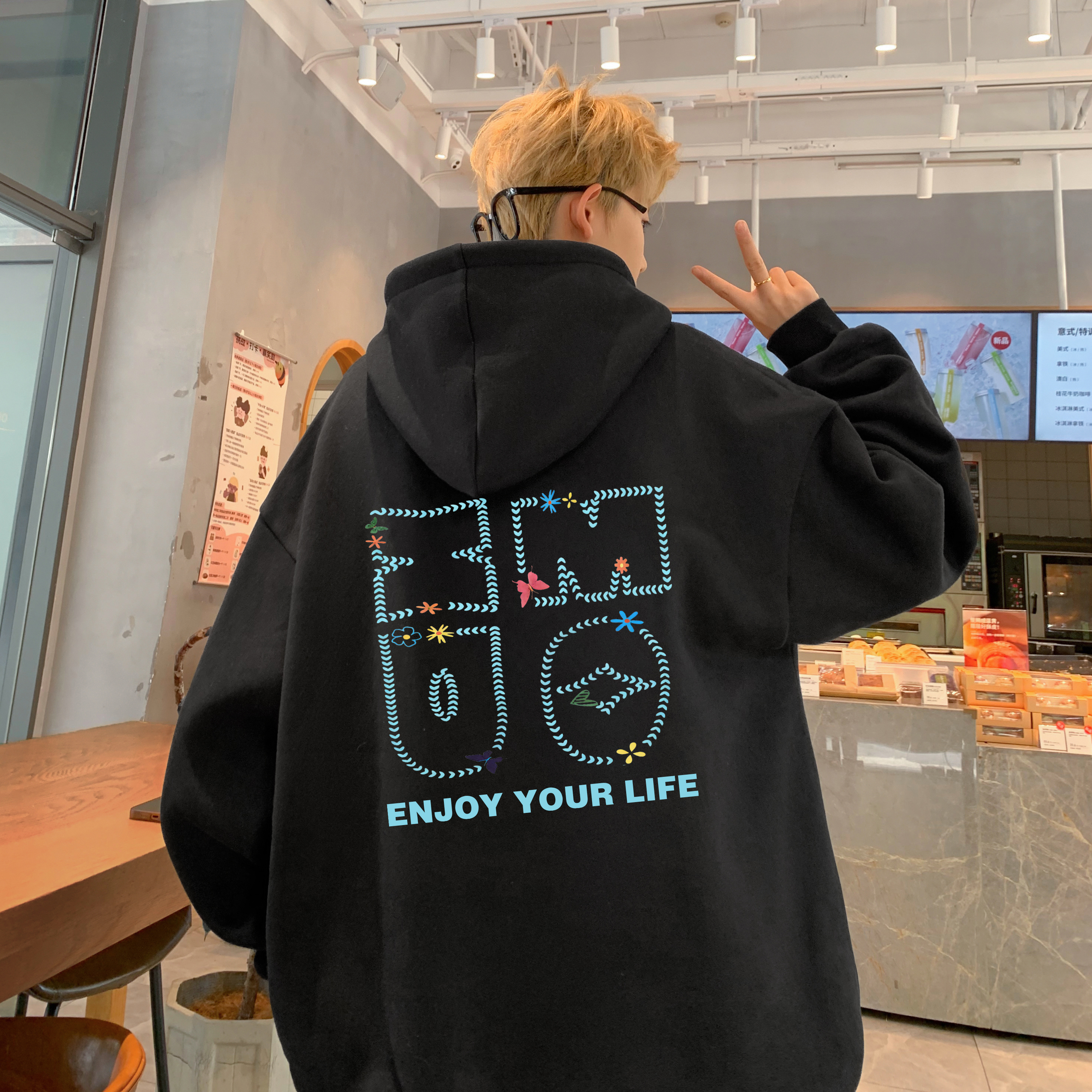 25秋冬新款A336-THLM0666-P58-限价78加绒THLM0666JR-P68-限价88，男装卫衣，电商A336