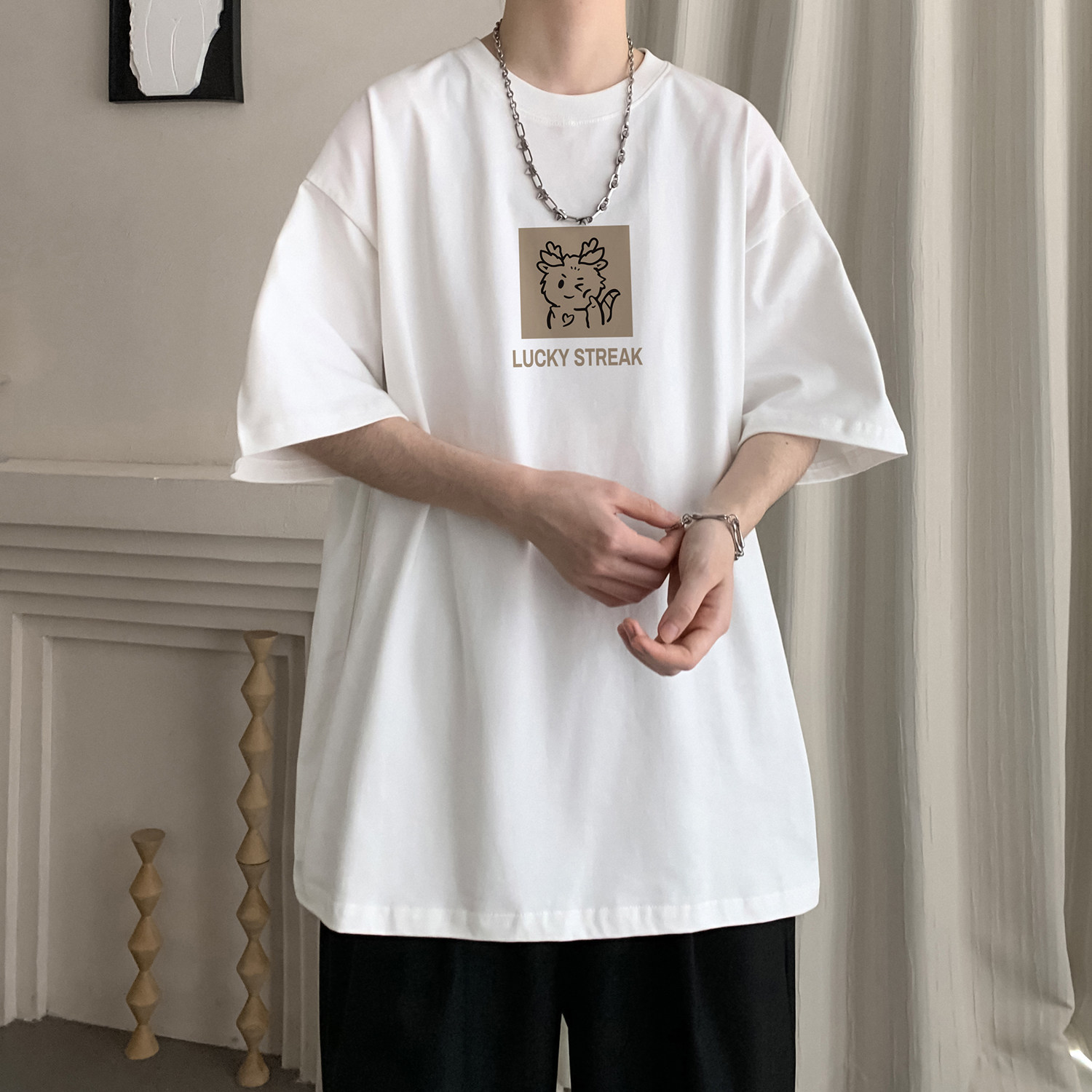 2024夏季新款印花短袖T恤A336-THDX937-P38-限价48（100棉）图片