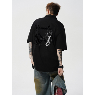 T恤A336 THLLDX0015 P48 2025夏季 纯棉 立领短袖 限价68 新款