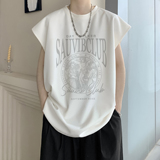 重磅麂皮绒印花背心A336-THJPBX13-P28-限价38（95聚酯纤维5氨纶，男装背心/马甲，电商A336