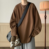 cleanfit简约长袖t恤男春秋季潮牌潮流重磅学生宽松休闲百搭衣服T，男装T恤，电商A336