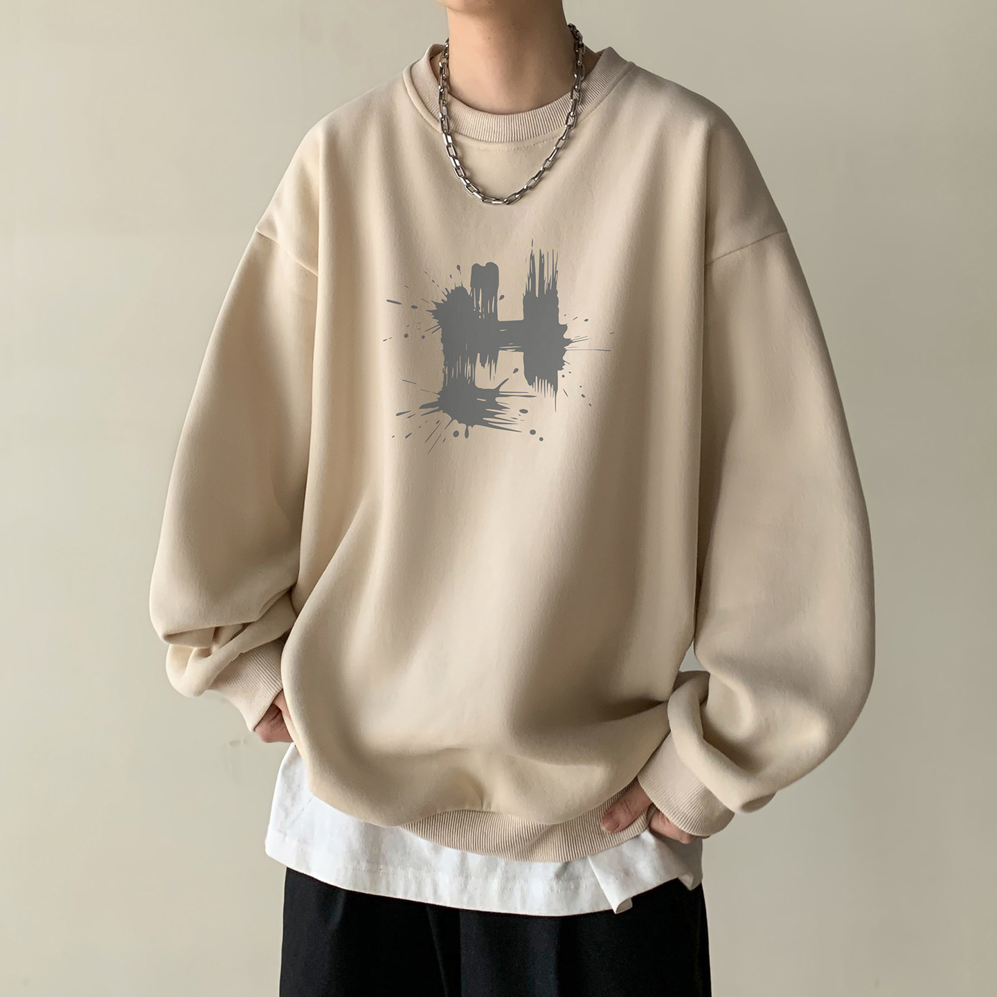 圆领卫衣A336-THYL0286-P48-限价68加绒THYL0286JR-P58-限价78,男装卫衣,电商A336