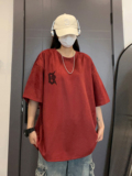 重磅麂皮绒短袖T恤A336-DX899-P38-限价48（95聚酯纤维5氨纶），男装T恤，电商A336