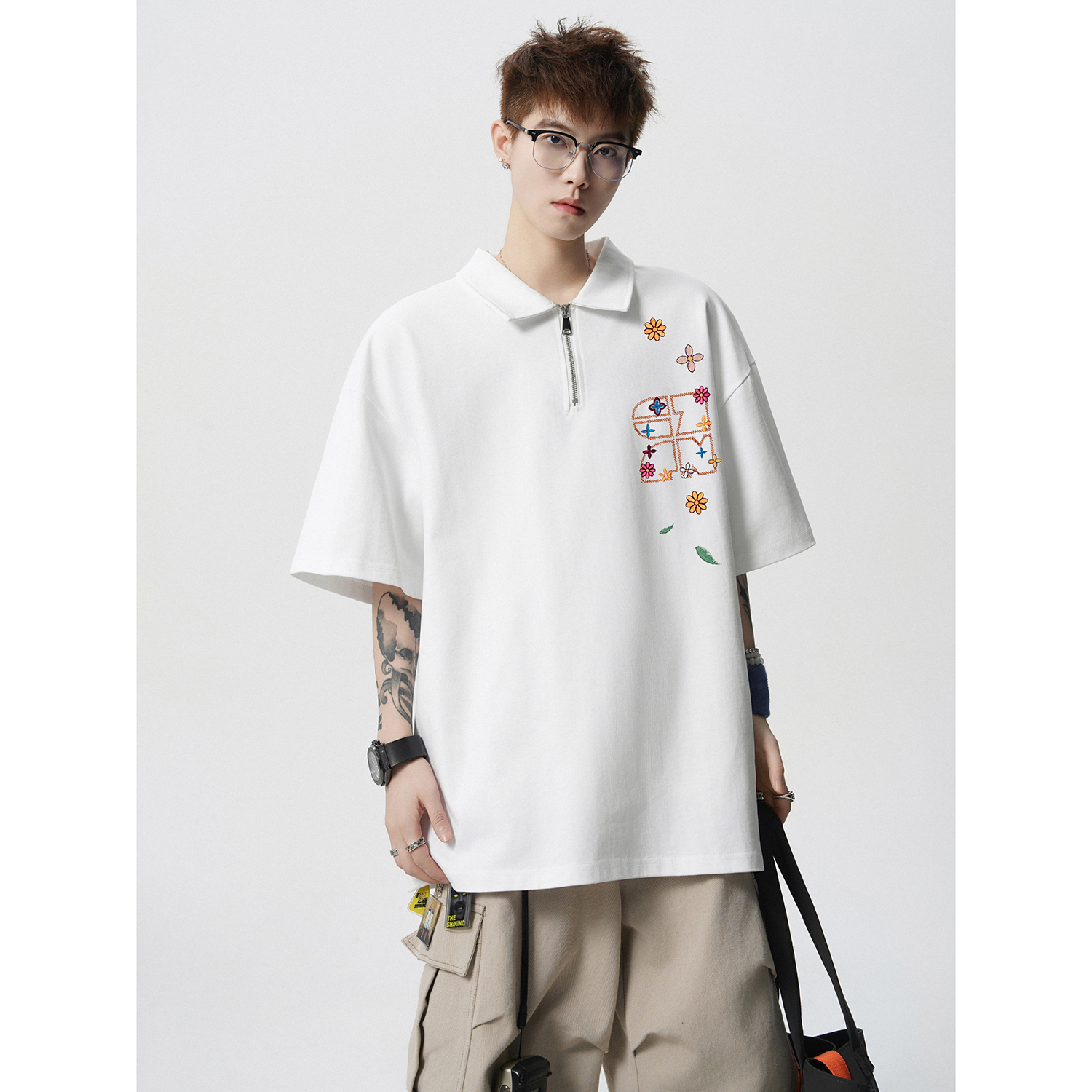 2025夏季新款立领短袖T恤A336-THLLDX0026-P48-限价68（纯棉），商品下架区商品下架区，电商A336