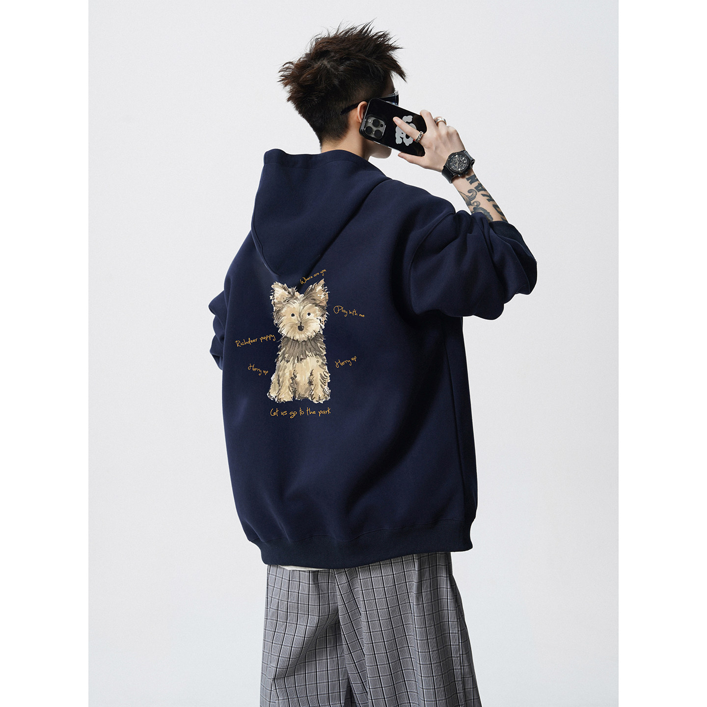 2025开衫卫衣420克华棉A336-RIWY091-特P55（60%棉40%聚酯纤维）,男装卫衣,电商A336