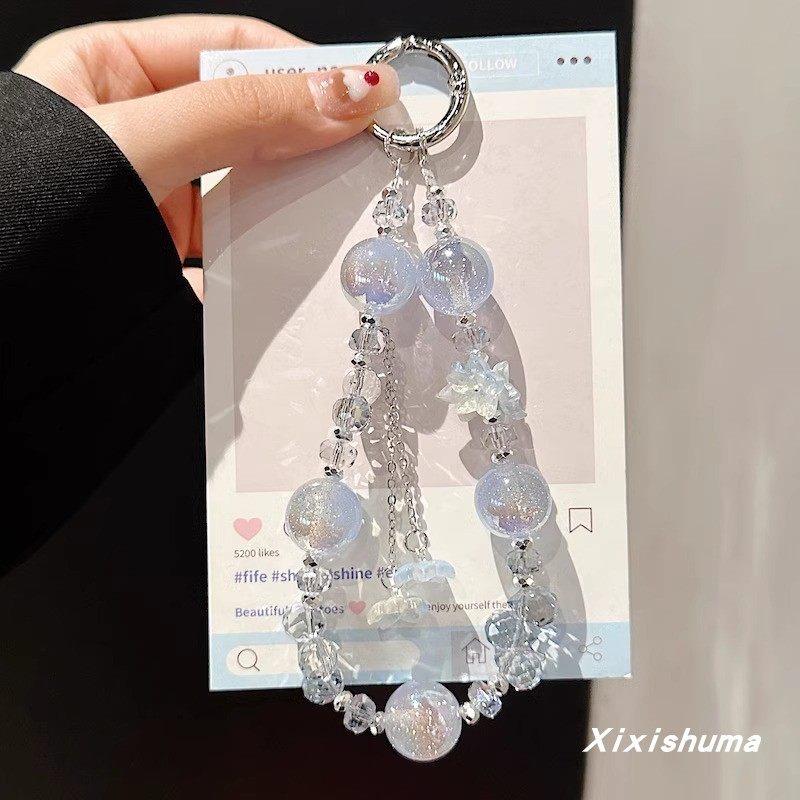 海蒂珠轻奢小众链水晶串珠手腕链挂绳女款高级感精致琉璃挂饰