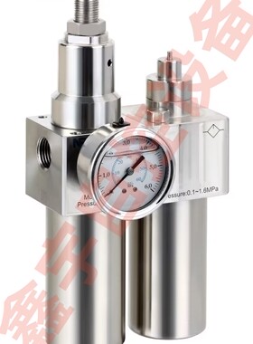3161寸不锈钢气动三联体SFRL600-10 DN25不锈钢油水分离器过滤器