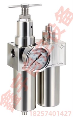 3161寸不锈钢气动三联体SFRL600-10 DN25不锈钢油水分离器过滤器
