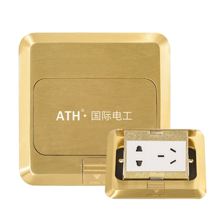 网络地插座弹起式多媒体五孔全铜隐形地插带网线接口家用弱电暗装