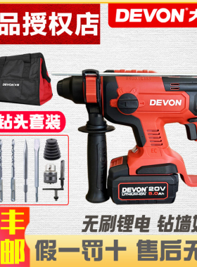 大有5401充电电锤轻型无刷锂电冲击钻电镐工业级多功能电动工具