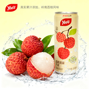 杨协成荔枝味碳酸饮料气泡水330ml 每罐2元 促销 12罐 新品