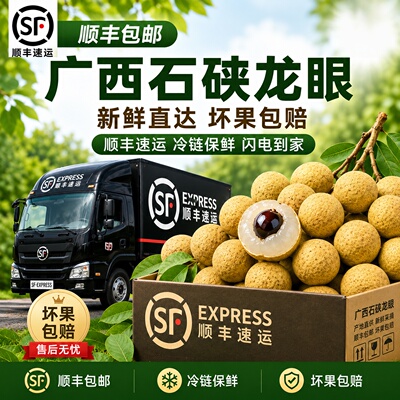 顺丰包邮平南石硖龙眼冷链保鲜