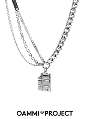 OAMMI原创设计感小众巧克力块项链潮牌高级感男女情人节送礼