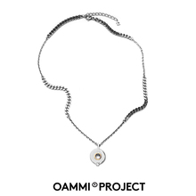 送礼 OAMMI原创音乐设计钛钢嘻哈潮牌唱片项链ins小众设计男女款