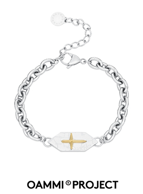 OAMMI原创十字架纹理造型手链