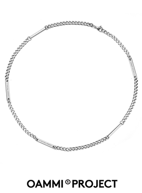 OAMMI经典百搭欧美潮流多logo牌项链街舞蹦迪嘻哈男女情侣原创