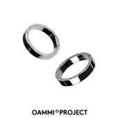 OAMMI原创设计瞄准器刻度戒指潮牌嘻哈街舞蹦迪简约个性 男女