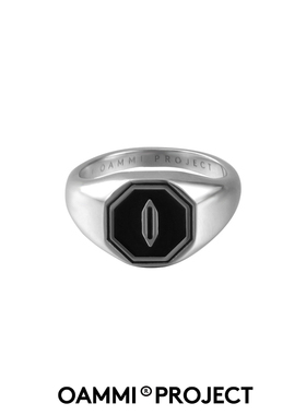 OAMMI原创设计LOGO雪茄戒指钛钢男士复古潮酷轻奢小众简约
