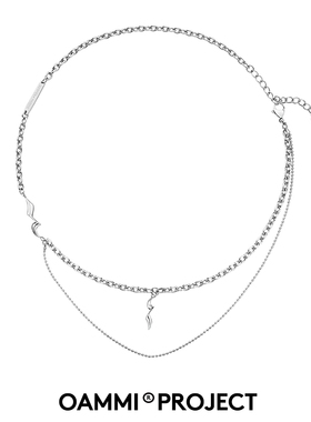 OAMMI音符系列拼接项链轻奢小众设计锁骨链项链高级感冷淡风颈链