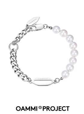 OAMMI原创贝珠双面磨高级感手链男女潮小众简约寄出简约可调节