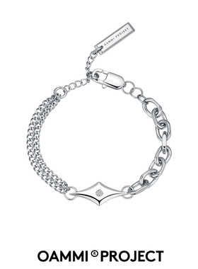 OAMMI原创设计芒星造型手链钛钢小众简约百搭轻奢百搭情侣送礼