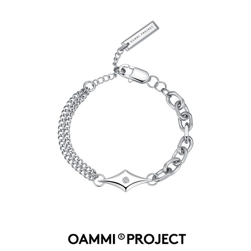 oammi原创芒星造型手链情侣送礼