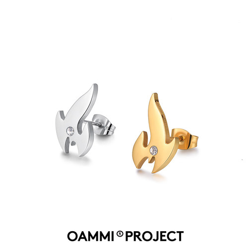 OAMMI小众设计新款情侣耳环