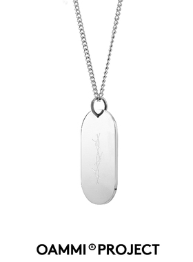 OAMMI钛钢潮牌荆棘军牌项链嘻哈链装配饰吊坠男生女潮人个性ins网