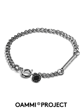 OAMMI原创钛钢手链男韩版潮牌小众设计ins嘻哈简约女士生情侣礼物