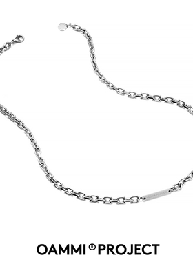 OAMMI简约百搭O字链项链嘻哈潮牌配饰男钛钢个性饰品情侣送礼