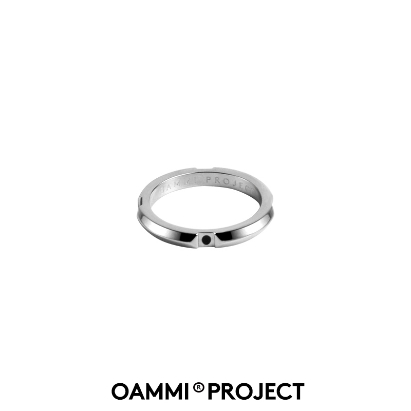oammi原创设计潮牌棱钛钢戒指