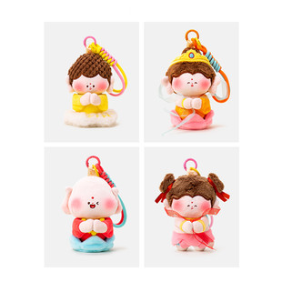 山西大同好礼文创小佛纪念品佛小伴云冈石窟莲花佛文创店平安挂件