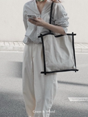 Grass&Wood棉麻帆布包百搭原创日韩托特包ins小众休闲柔软时尚